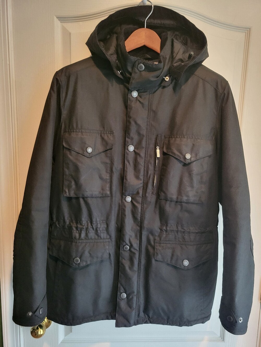 Barbour WINTER Sapper Wax Jacket With Removable Lined Hood